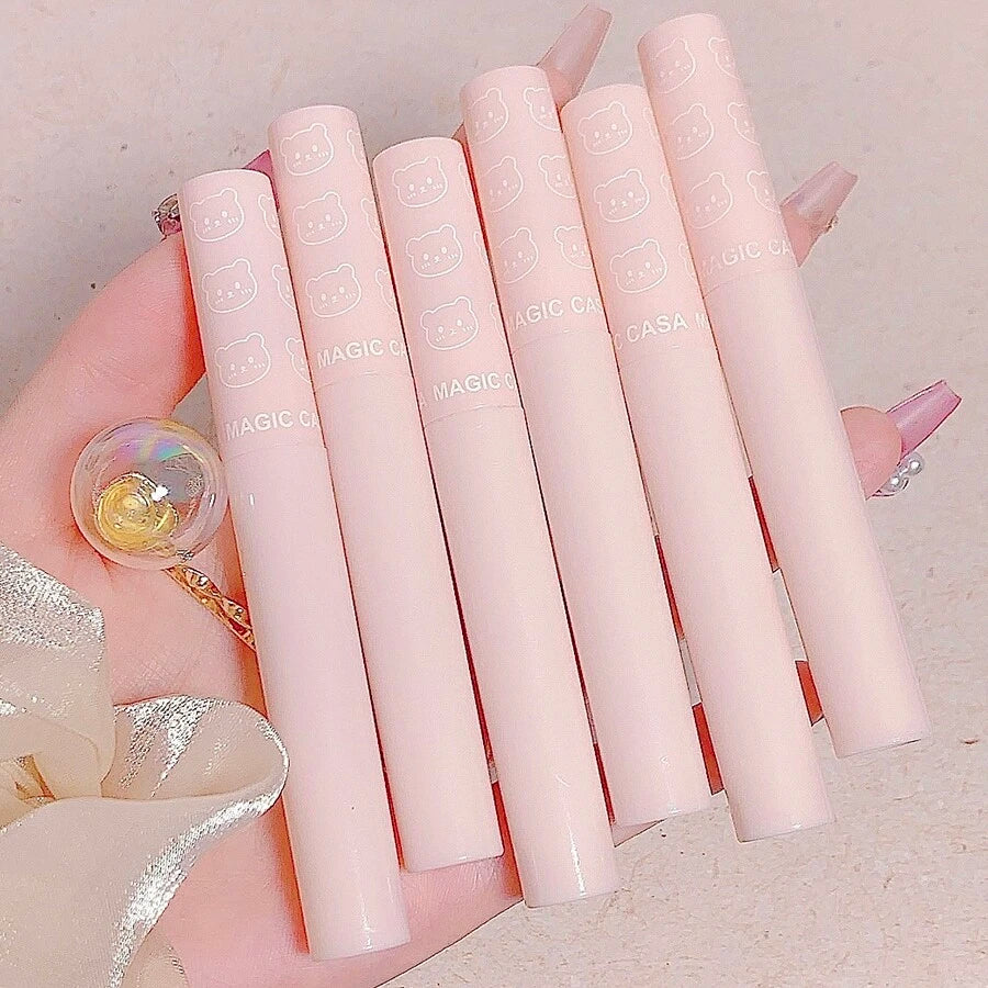 SheIn Magic Casa Bear Print Lip Gloss Liquid Lipstick Set 6