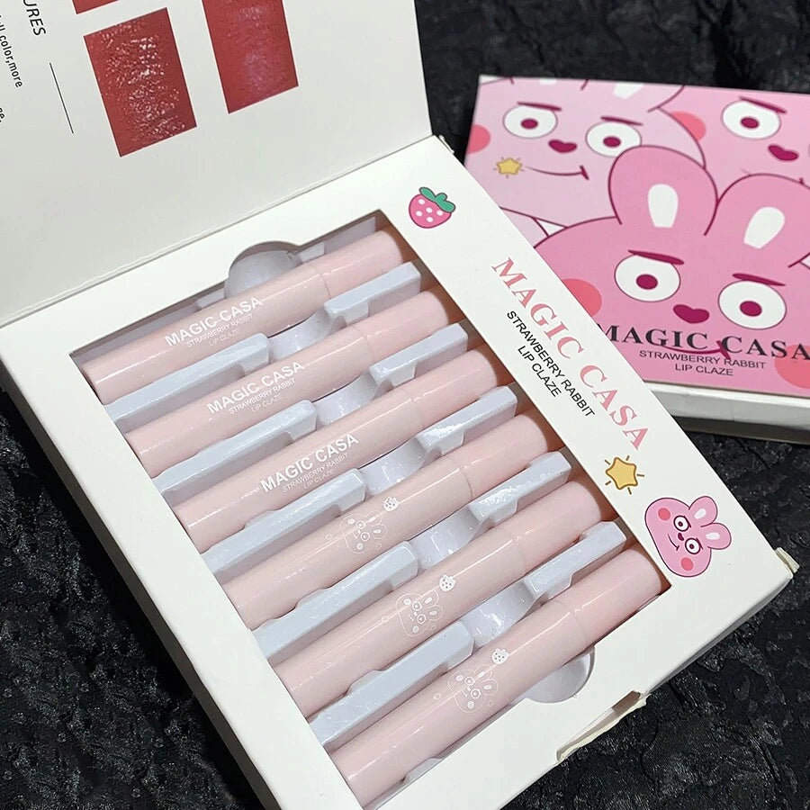 SheIn Magic Casa Strawberry Rabbit Lipstick Set 6 Pieces