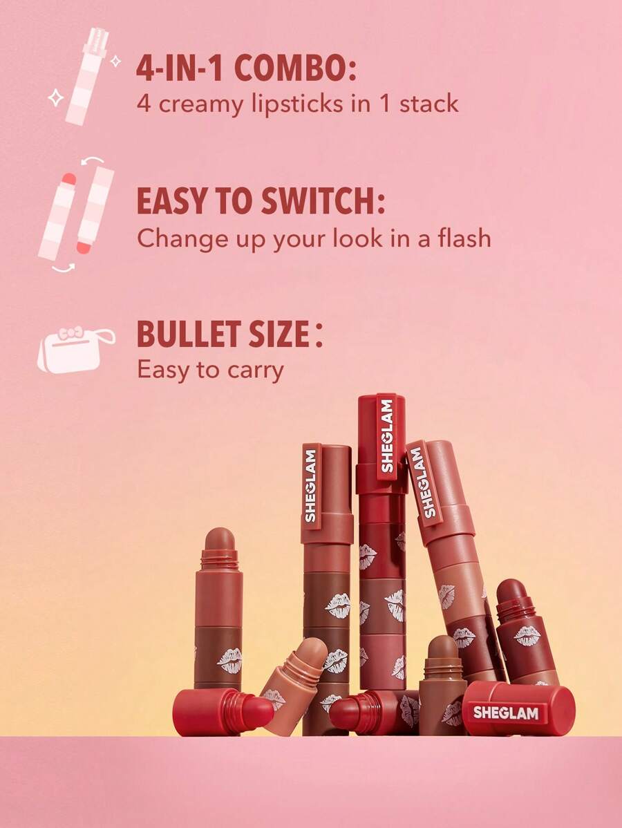Sheglam Mega Lip Stacks 4in1