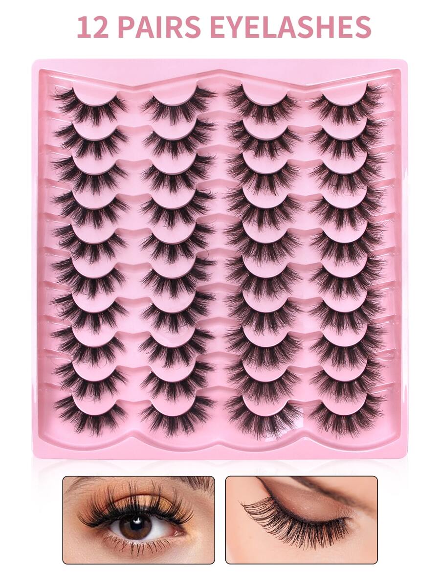 Shein 20 pairs of natural false eyelashes H0094