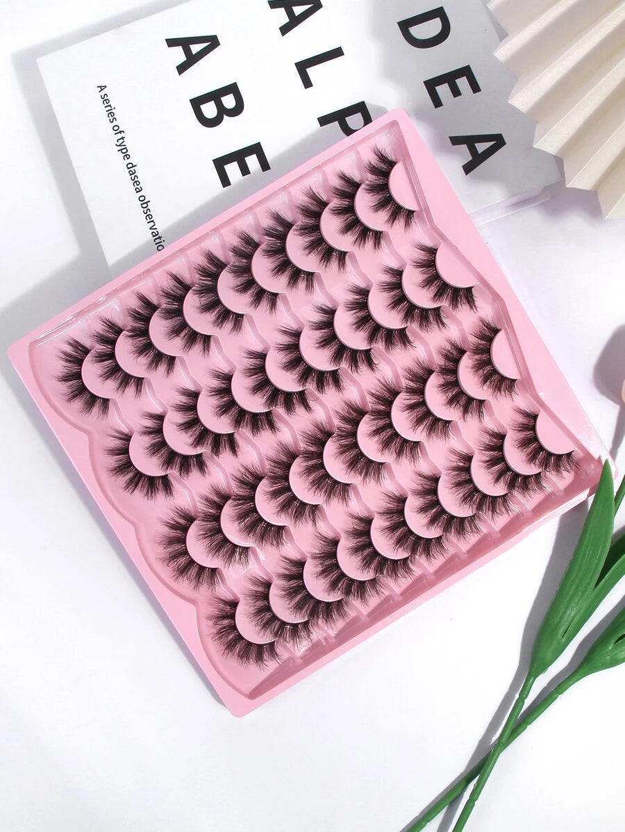 Shein 20 pairs of natural false eyelashes H0094