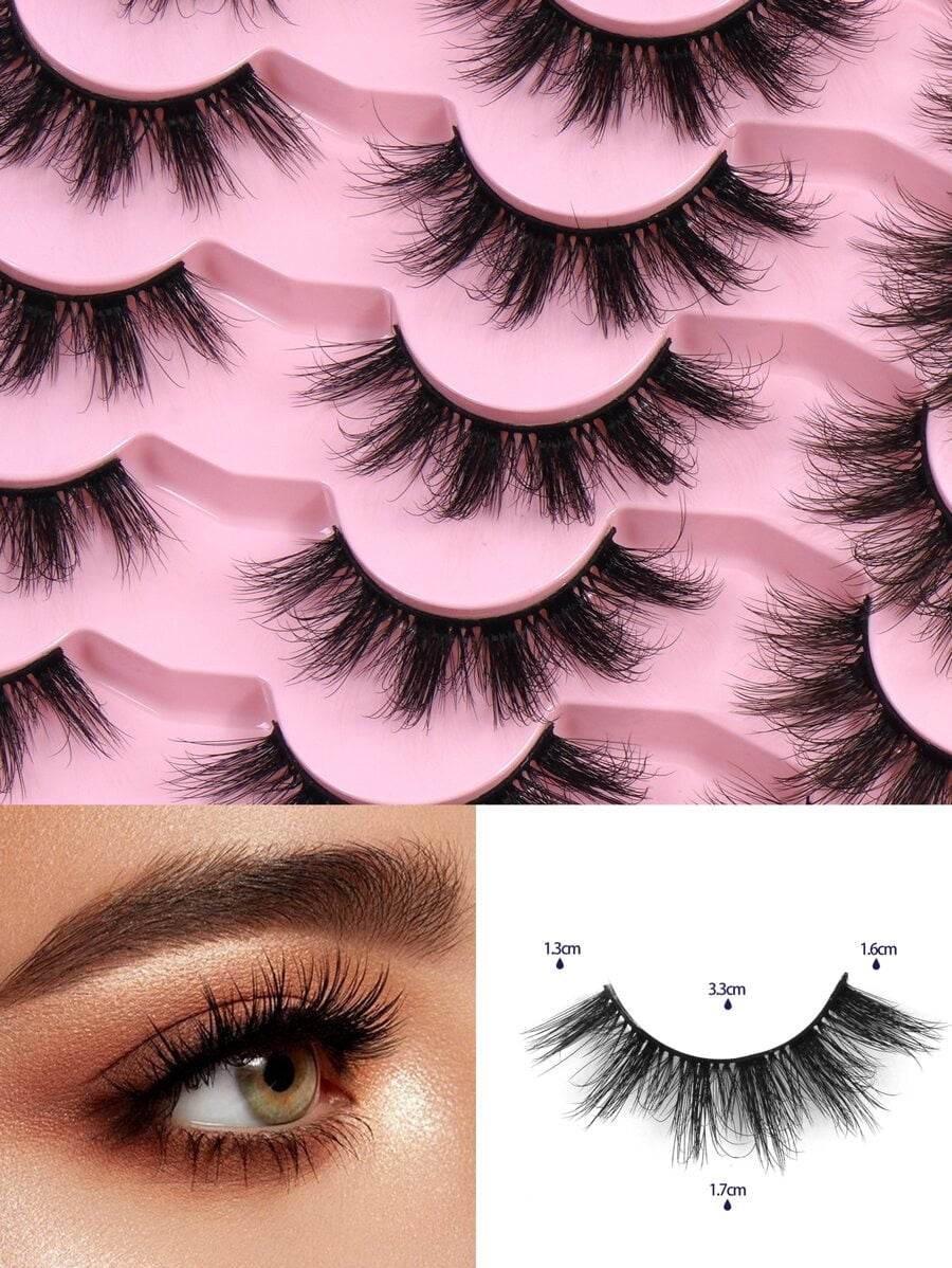 Shein 20 pairs of natural false eyelashes H0094