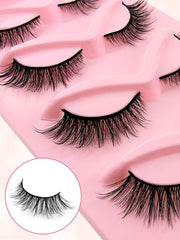 Shein 5 Pairs Lashes Cat Eye Look Eyelashes Volumized