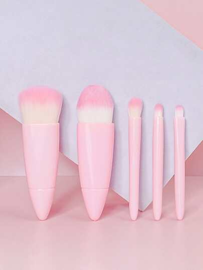  Makeup Brush 5 Set With Mirror from shein