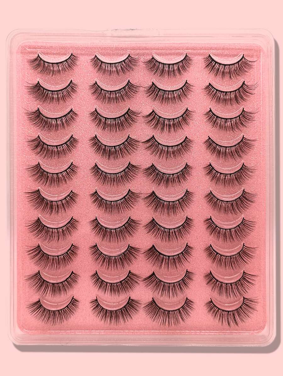 SHEIN 20 pairs of natural false eyelashes 20-3