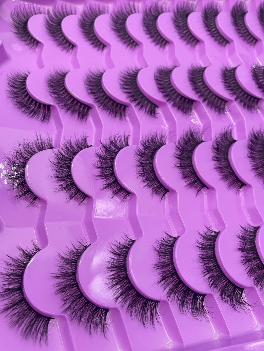 shein 20pairs Faux Mink Lashes Tail Elongated