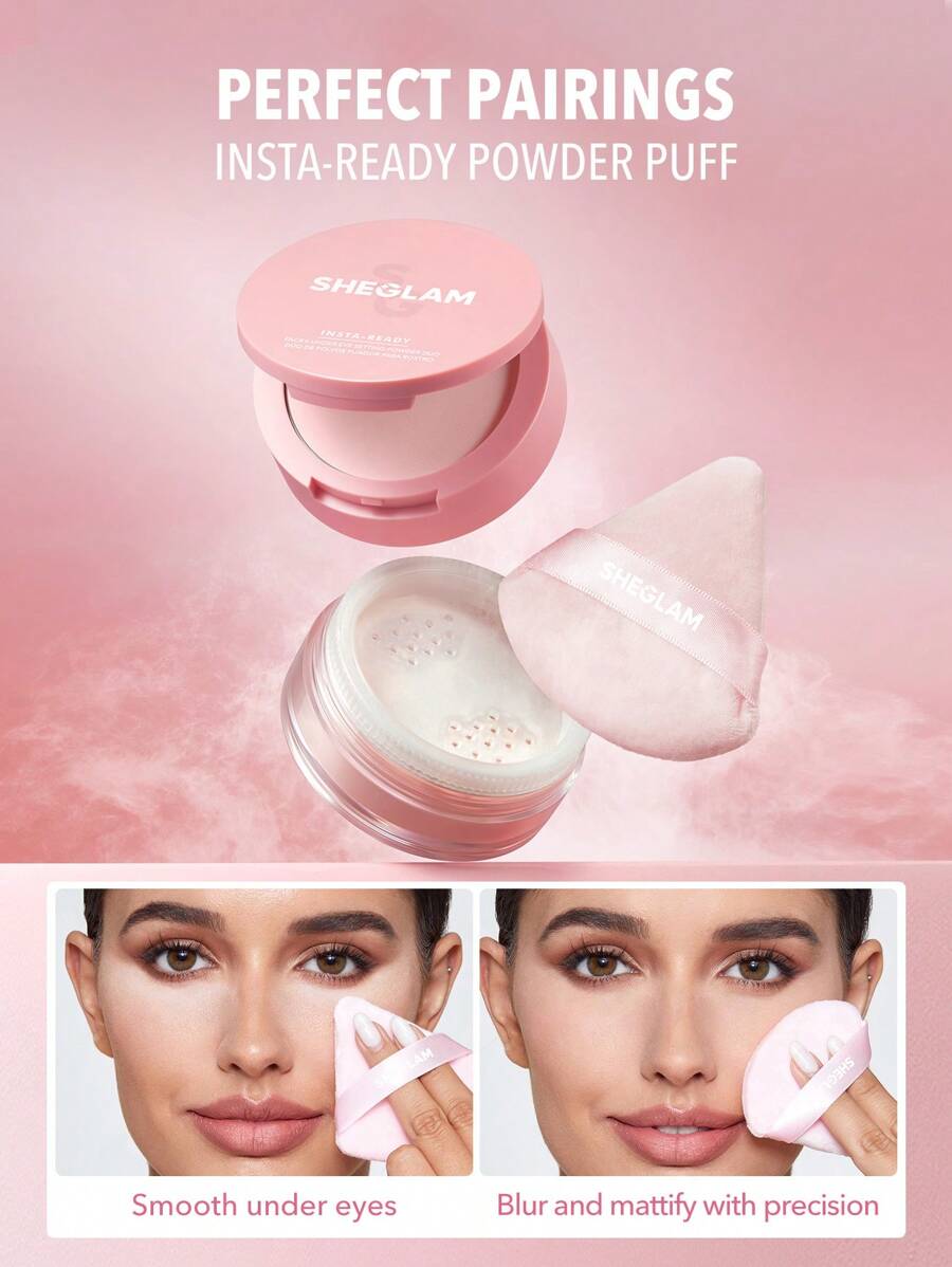 Sheglam Insta-Ready Powder Puff Pink