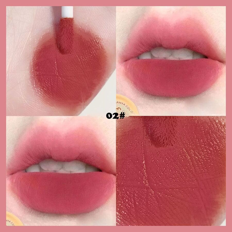 SHEIN MAGIC CASA Matte Lip Gloss Set  5pcs Waterproof Liquid