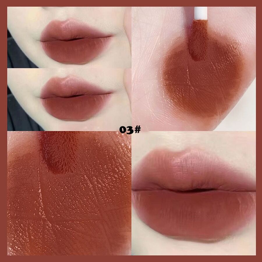SHEIN MAGIC CASA Matte Lip Gloss Set  5pcs Waterproof Liquid