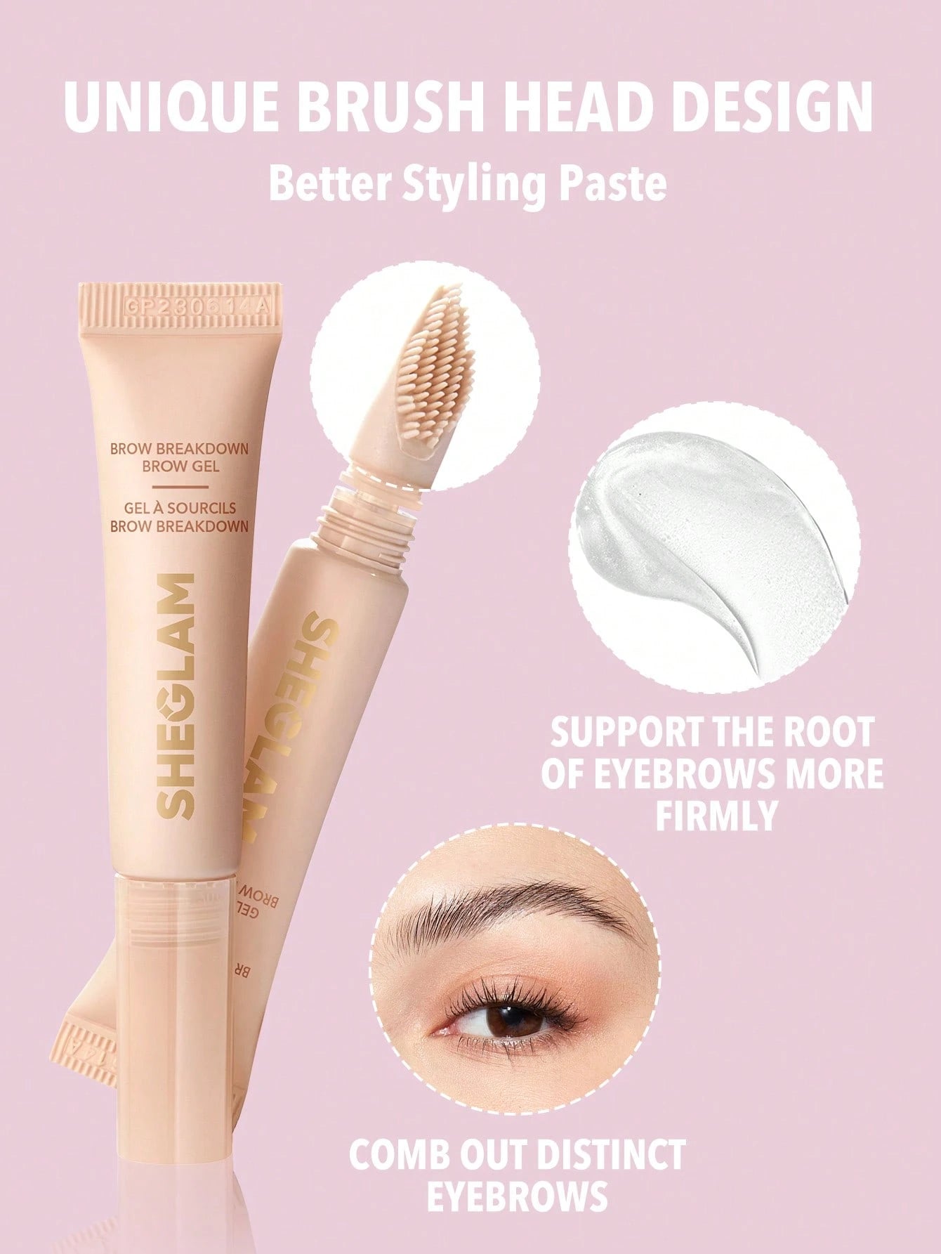 Sheglam Pro Break Down Eyebrow Gel - Clear