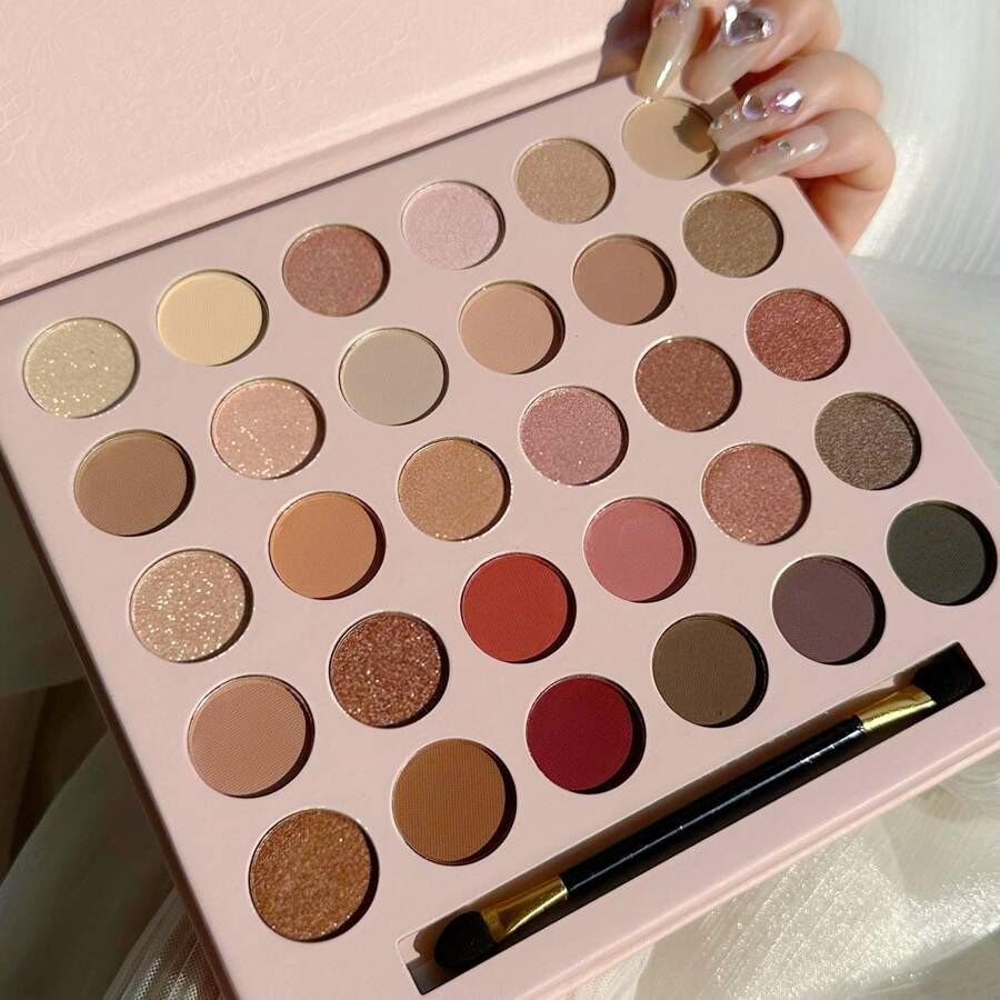 Shein Eyeshadow Palett 30 Color Matte and Shimmer With Brush