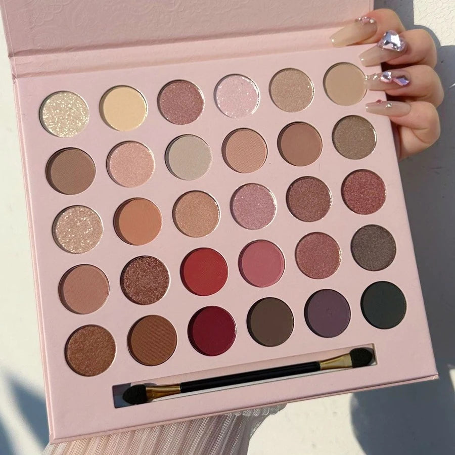 Shein Eyeshadow Palett 30 Color Matte and Shimmer With Brush