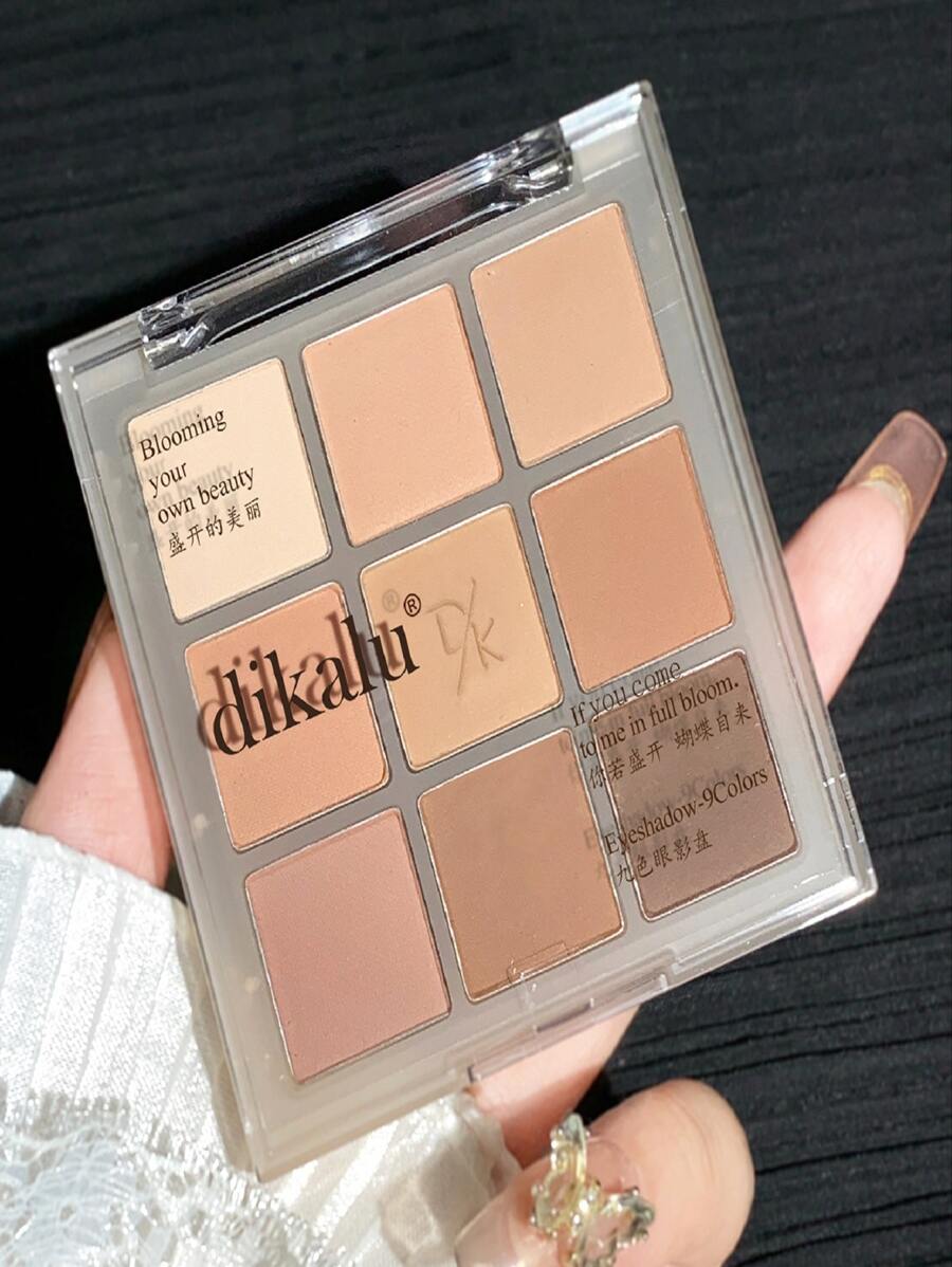 SheIn Korean eyeshadow palette 9 color code 07 chocolate