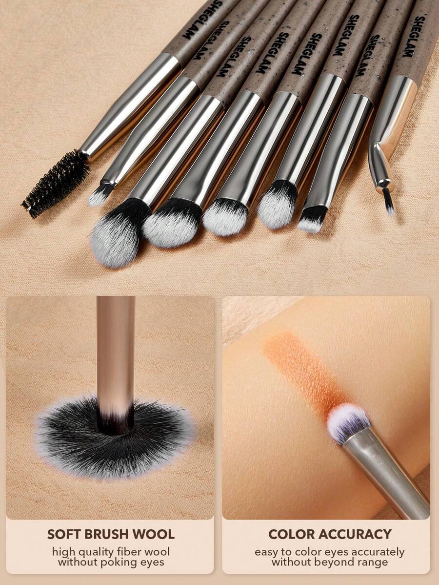 Sheglam Glam Fam Brush Set Valentine S 8 Pcs