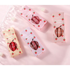 Shein 3PCS Strawberry Lipstick Set Velvet Matte Lipstick