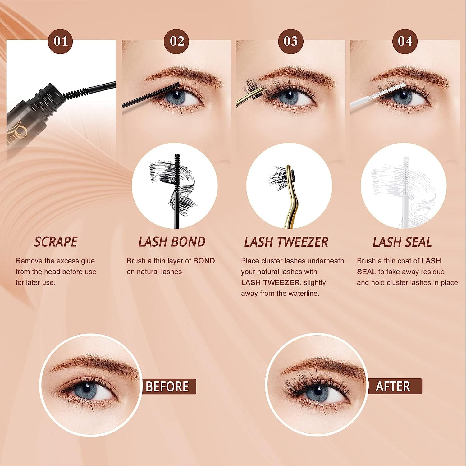 Shein 180 pieces of natural curled and voluminous
