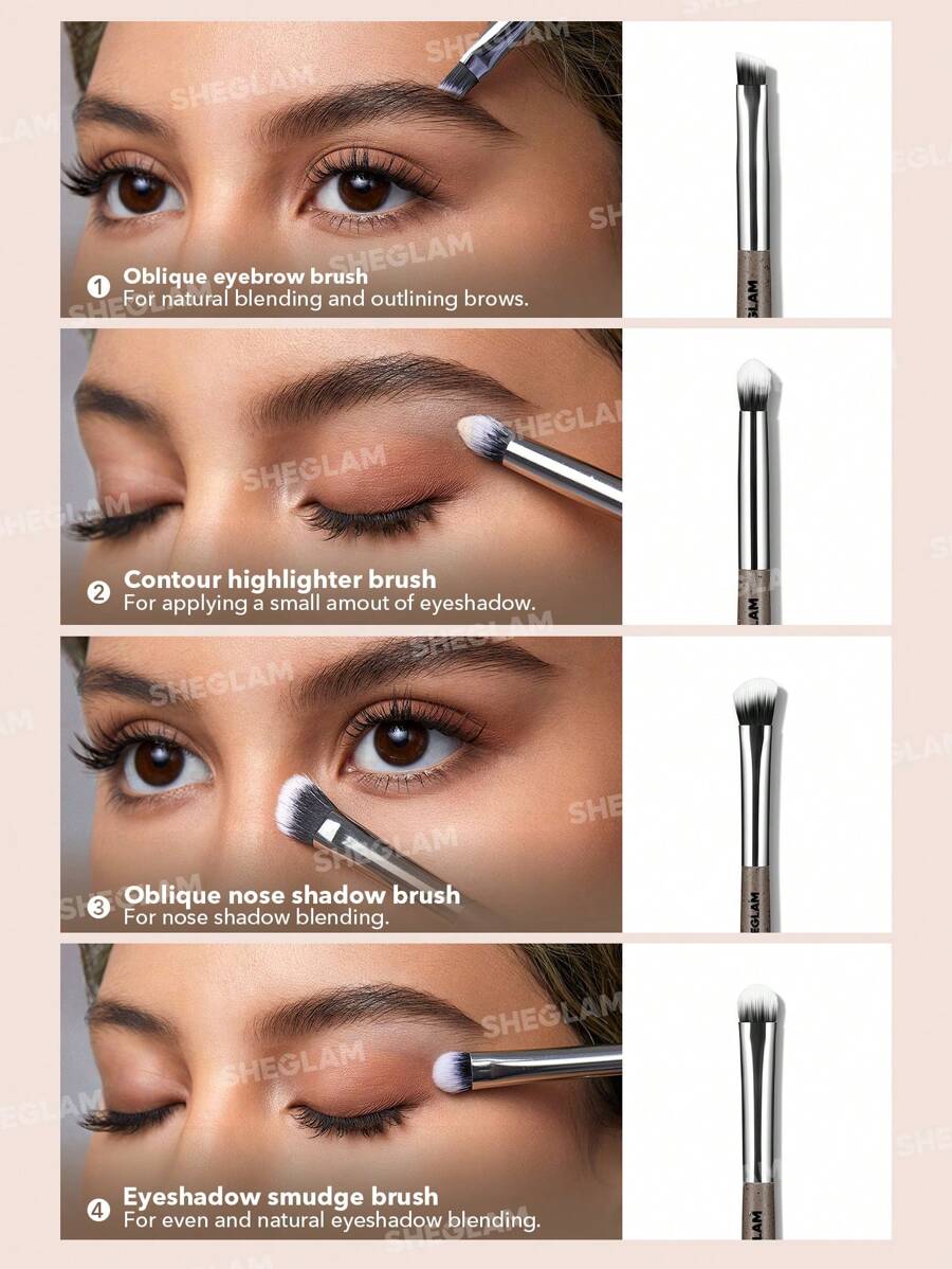 Sheglam Glam Fam Brush Set Valentine S 8 Pcs