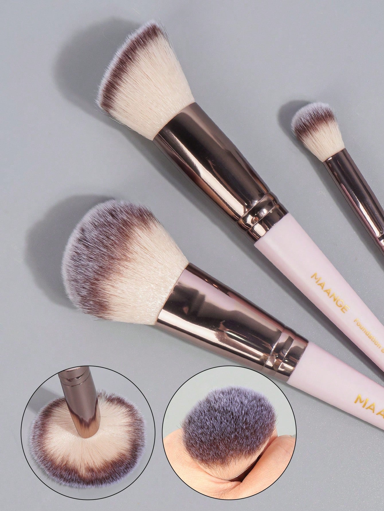 Maange 30Pcs Pro Makeup Brush Pink