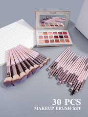 Maange 30Pcs Pro Makeup Brush Pink