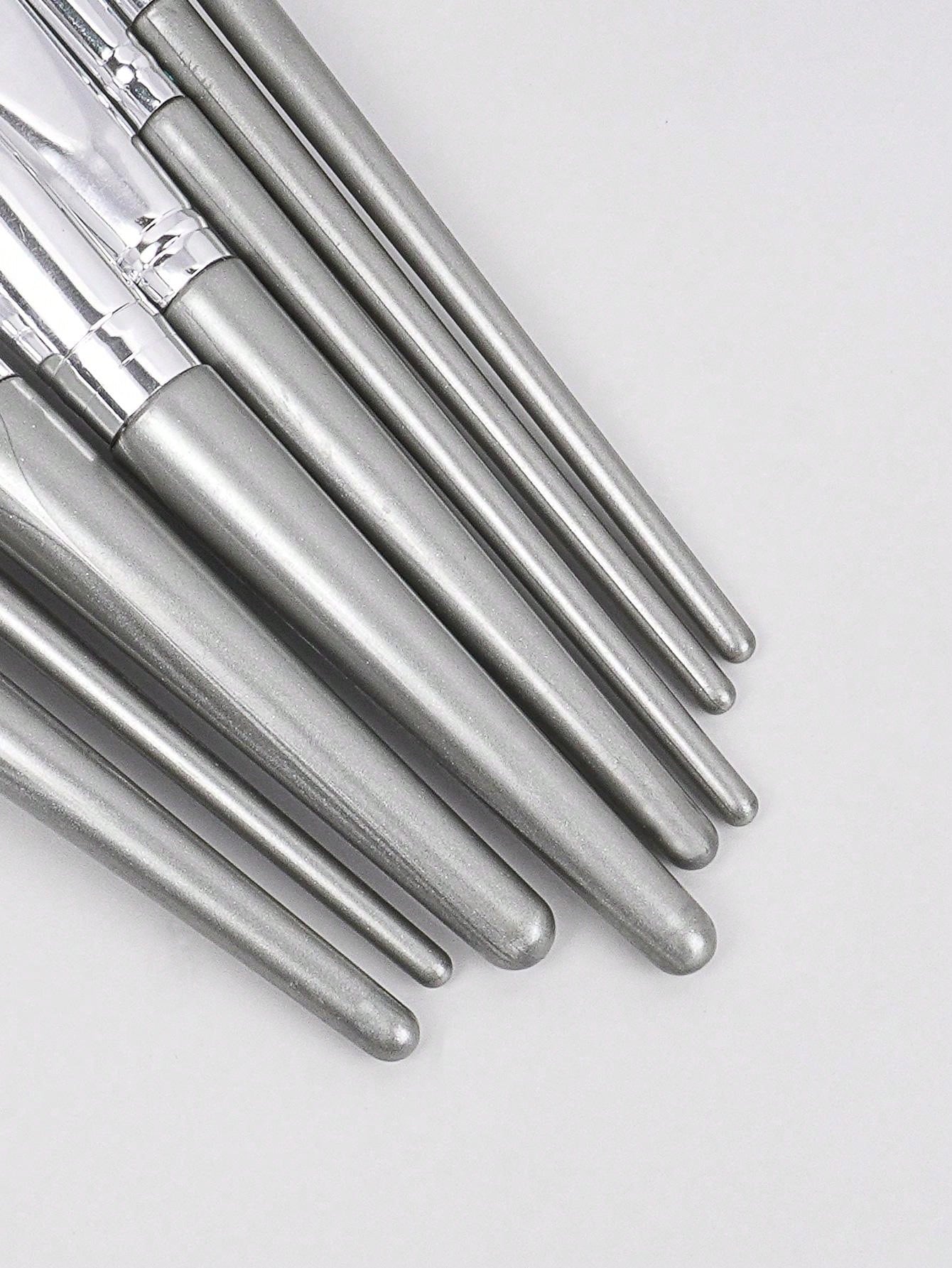 Shein 14pcs Makeup Brush Set gray
