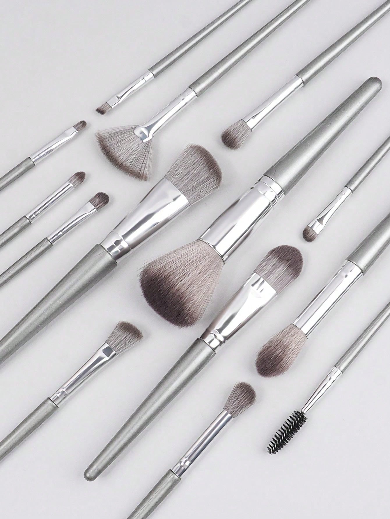 Shein 14pcs Makeup Brush Set gray