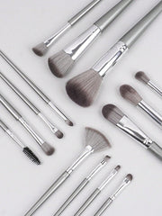 Shein 14pcs Makeup Brush Set gray