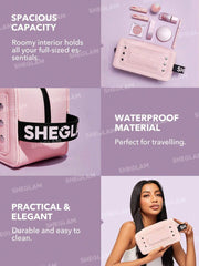 SHEGLAM Glow & Go Makeup Bag Cute Pink