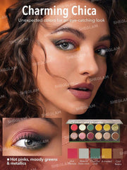 SHEGLAM Stay Fuego  Mexico Palette Eyeshadow 12-Clolor Shimmer