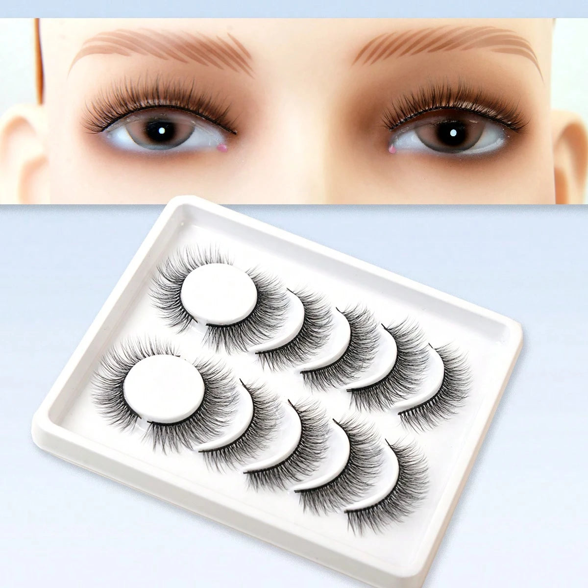 shein 6 Pairs 3D Faux Mink Lashes Fluffy Soft