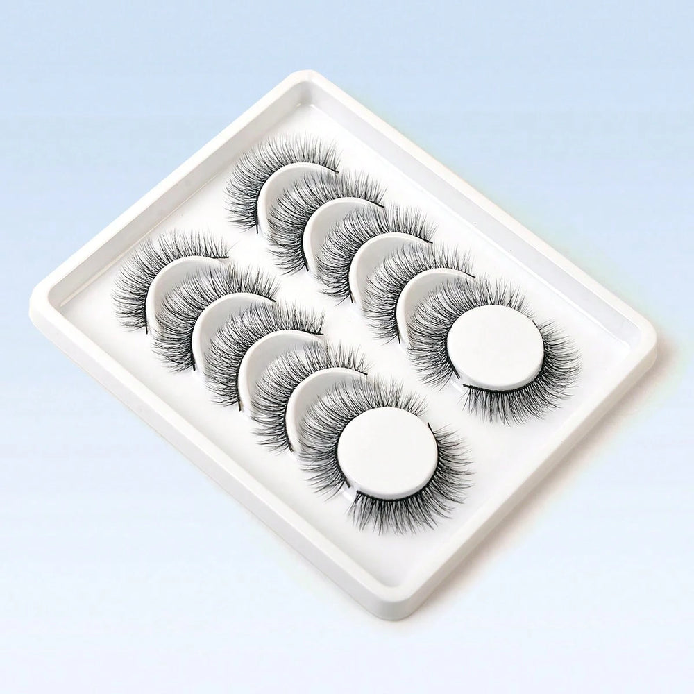 shein 6 Pairs 3D Faux Mink Lashes Fluffy Soft