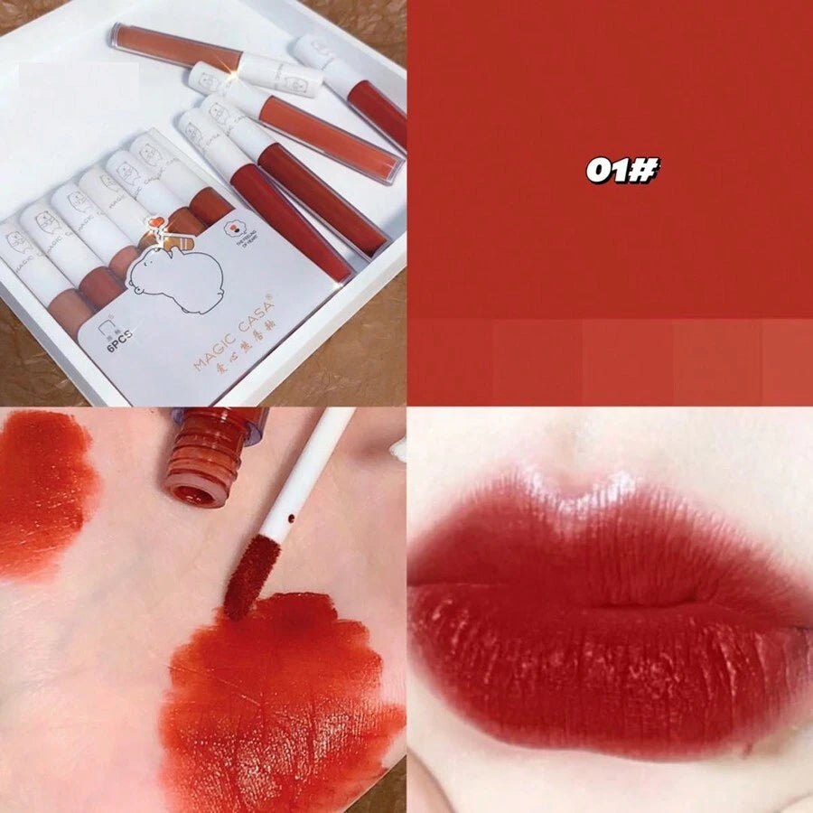 SheIn Magic Casa love Bear liquid lipstick set 6 pieces
