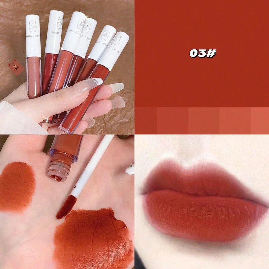 SheIn Magic Casa love Bear liquid lipstick set 6 pieces