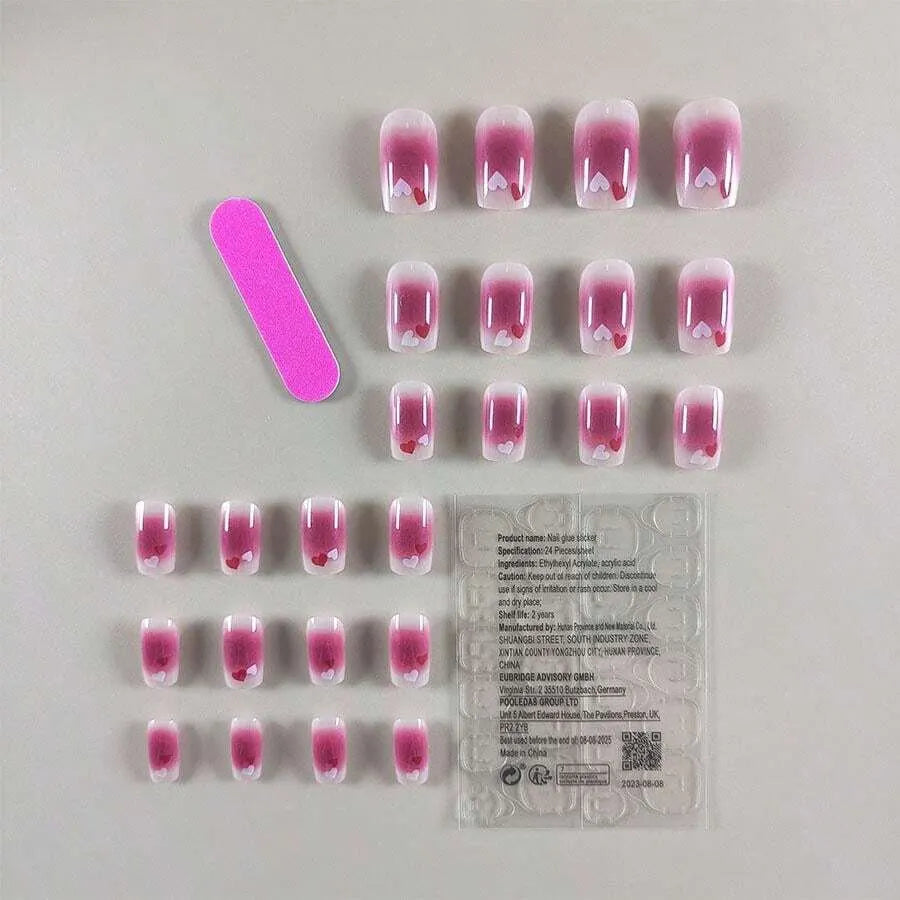 Shein Blush Nails 24 Pieces