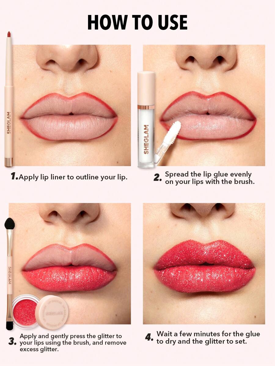 Sheglam Lip Dazzler Glitter Lip Kit