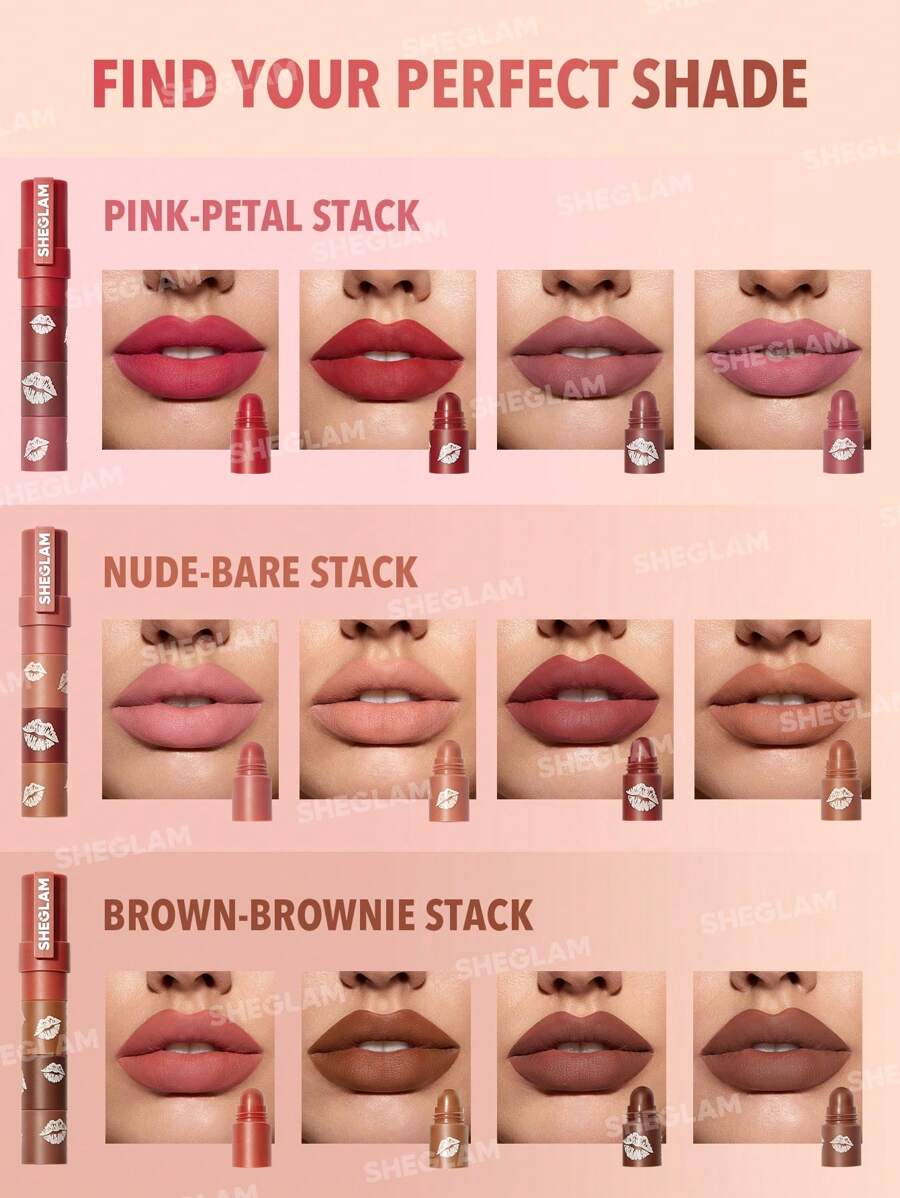 Sheglam Mega Lip Stacks 4in1