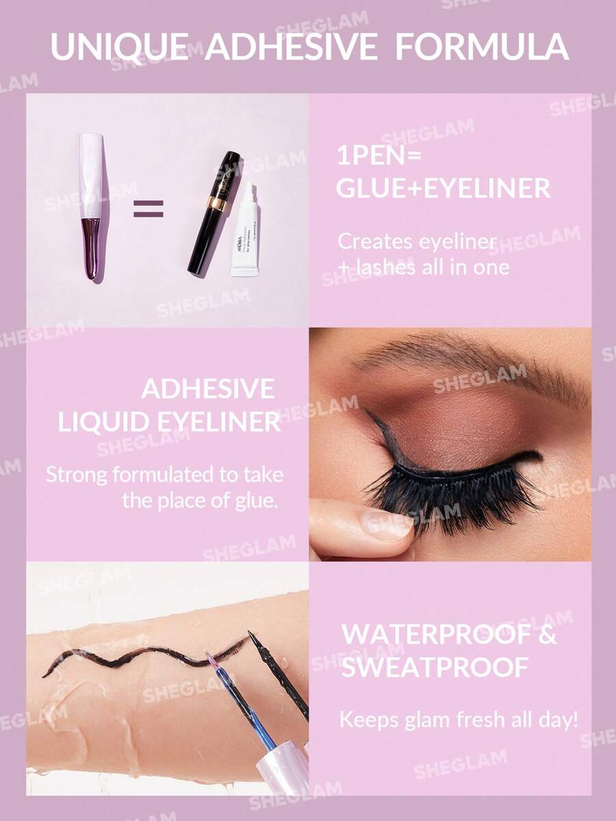 sheglam all eyes on you eyelash glue liner