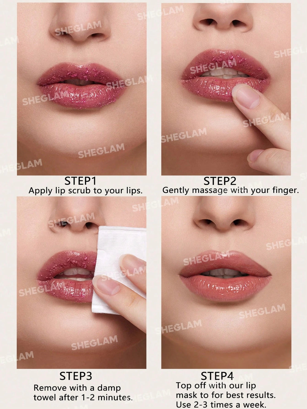 Sheglam lip service scrub set