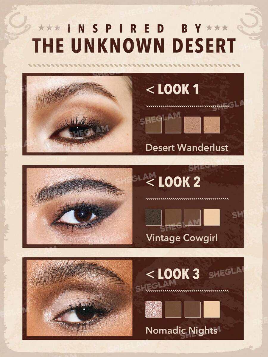 Sheglam Eyeshadow Palette “Journey Without Borders” Leave to Room 8 shades