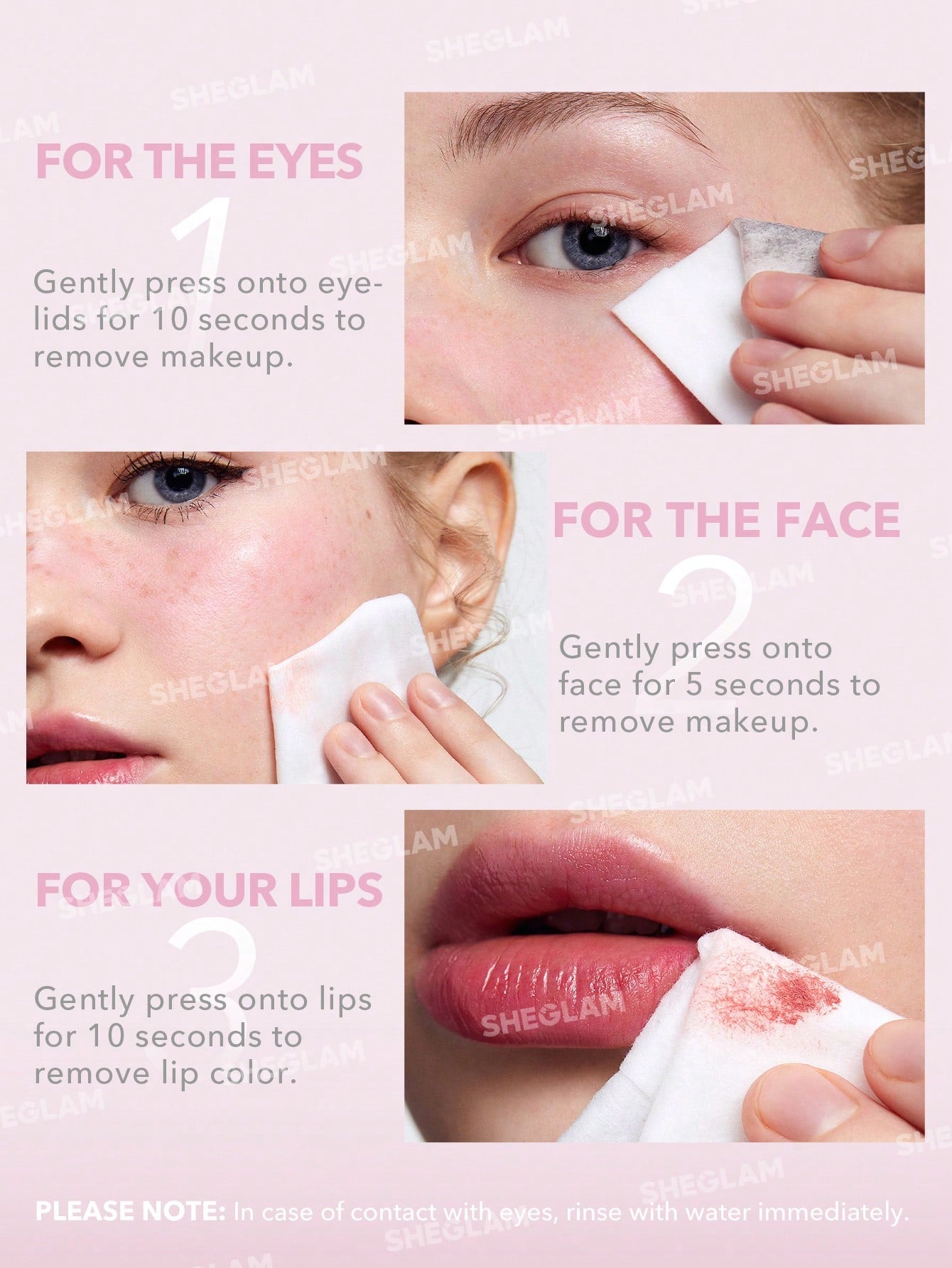 Sheglam Face And Eye Makeup Remover Wipes 10 Pcs