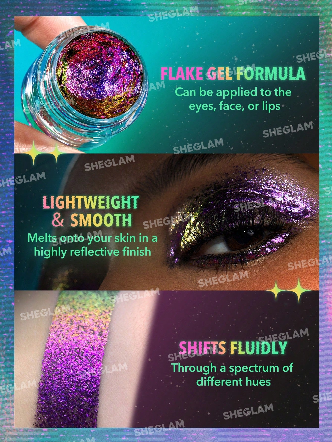 Sheglam Chroma Zone Multichrome Flake Gel