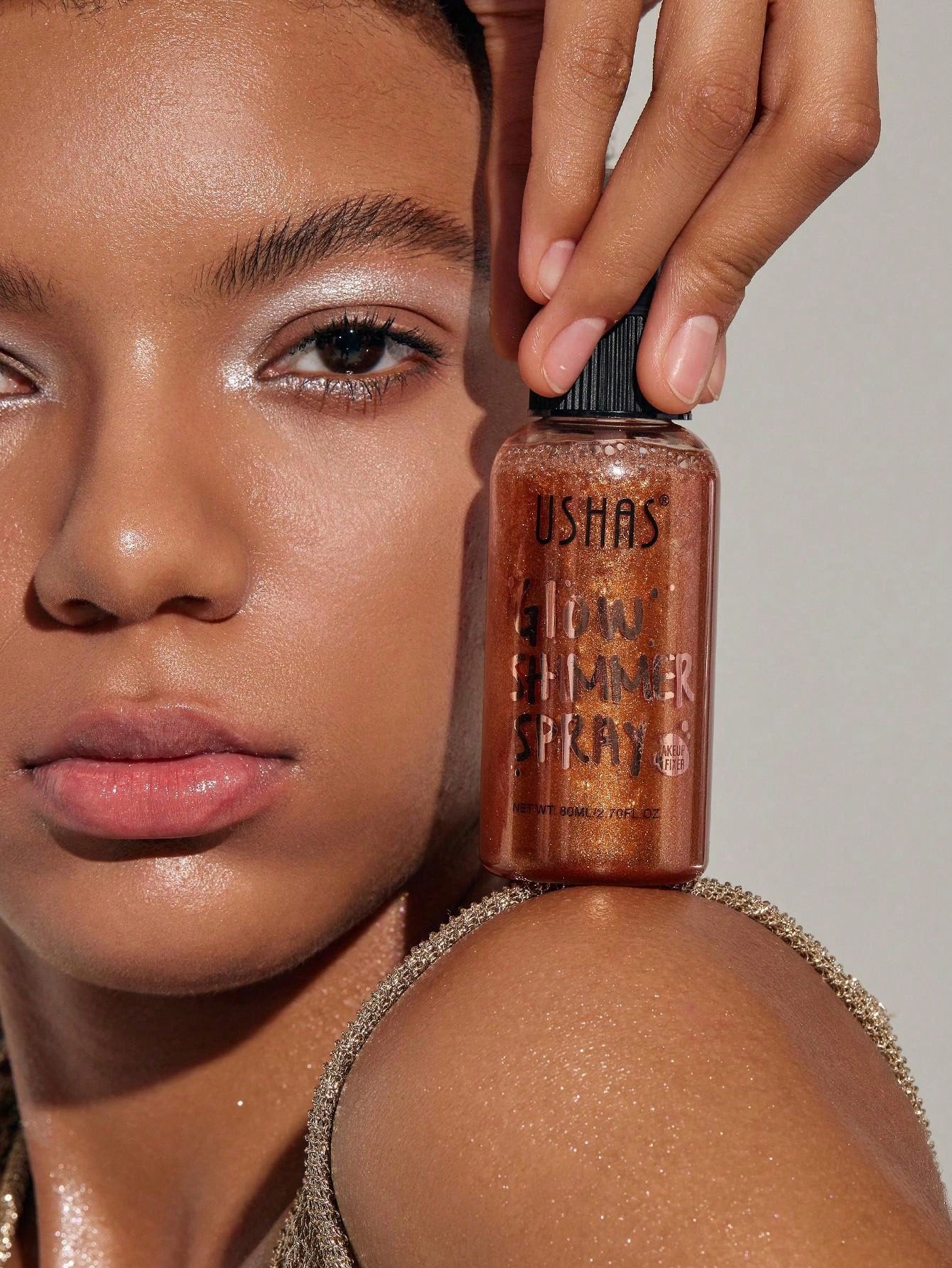 Shein Highlight USHAS Glow Shimmer spray For Full Body