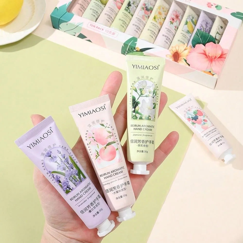 Shein10pcs/Box Floral & Fruity Hand Cream Gift Set Moisturizing