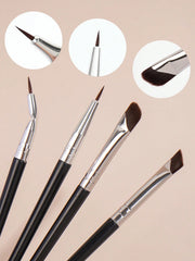 Maange Makeup Brush 7Pcs Black