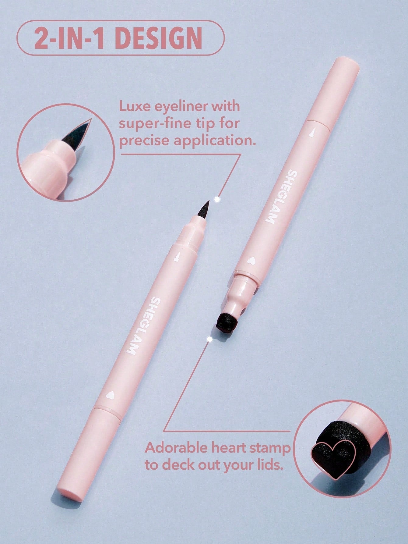 Sheglam 2-in-1 Stamp Heart and Eyeliner