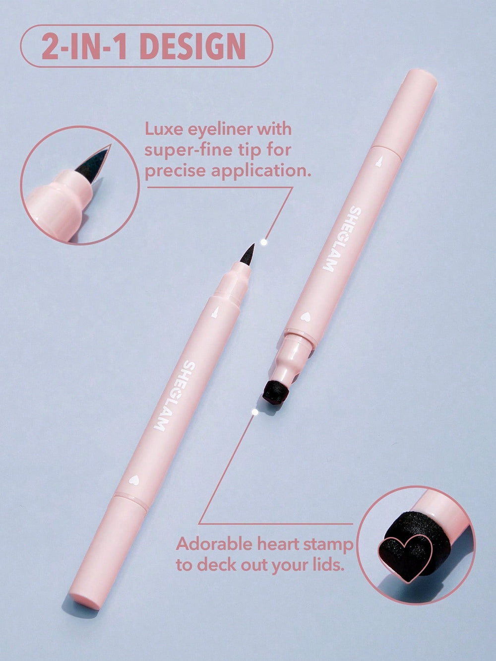 Sheglam 2-in-1 Stamp Heart and Eyeliner