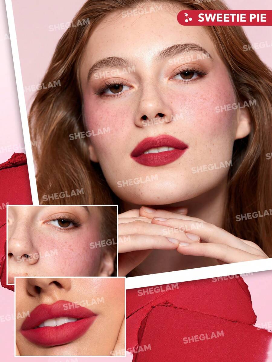 SHEGLAM Very Cherry Cheek and Lip Cream Stack
