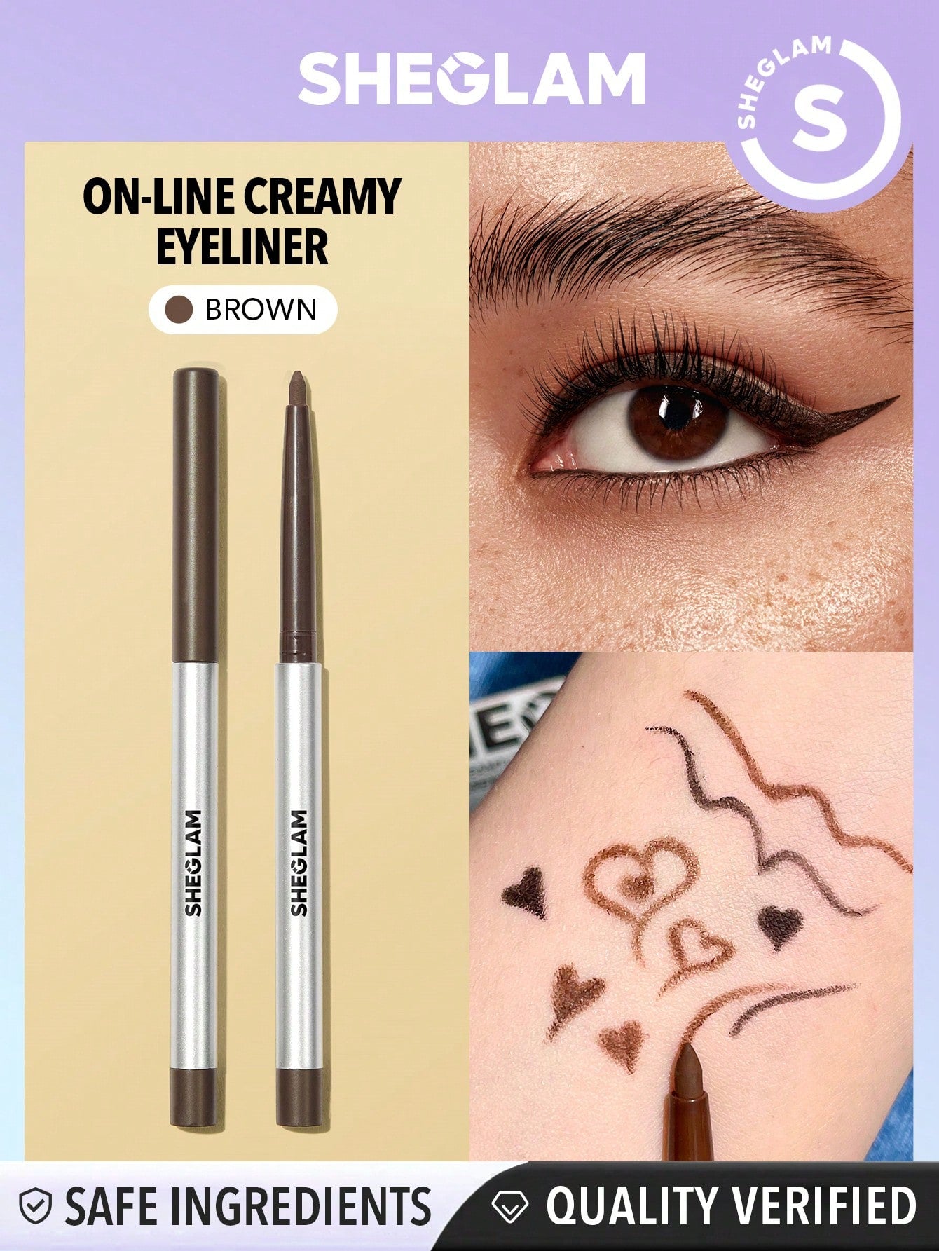 sheglam on-line creamy eyeliner black