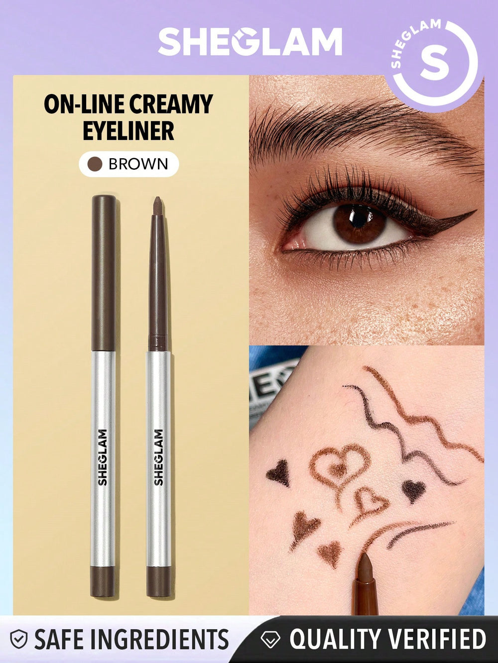 sheglam on-line creamy eyeliner black