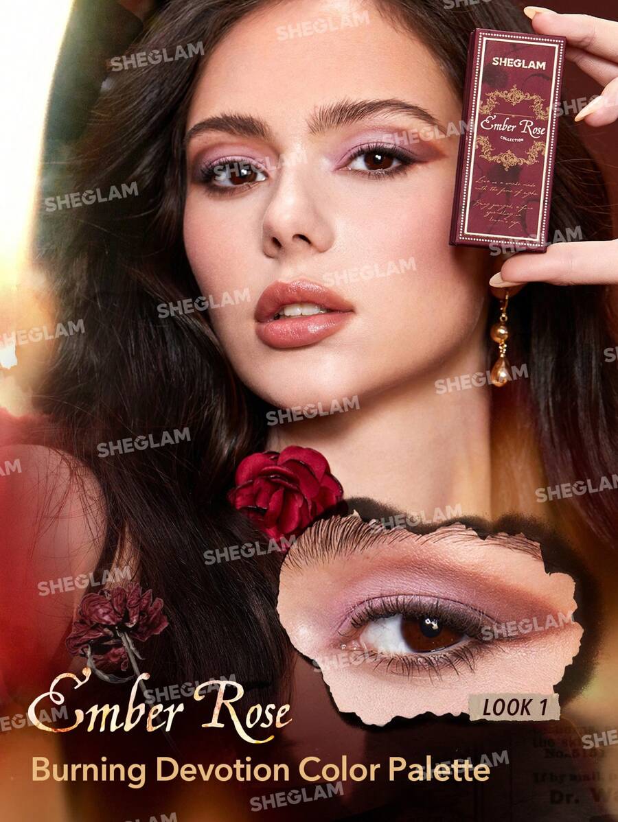SHEGLAM Ember Rose Burning Devotion Color Palette Multicolor