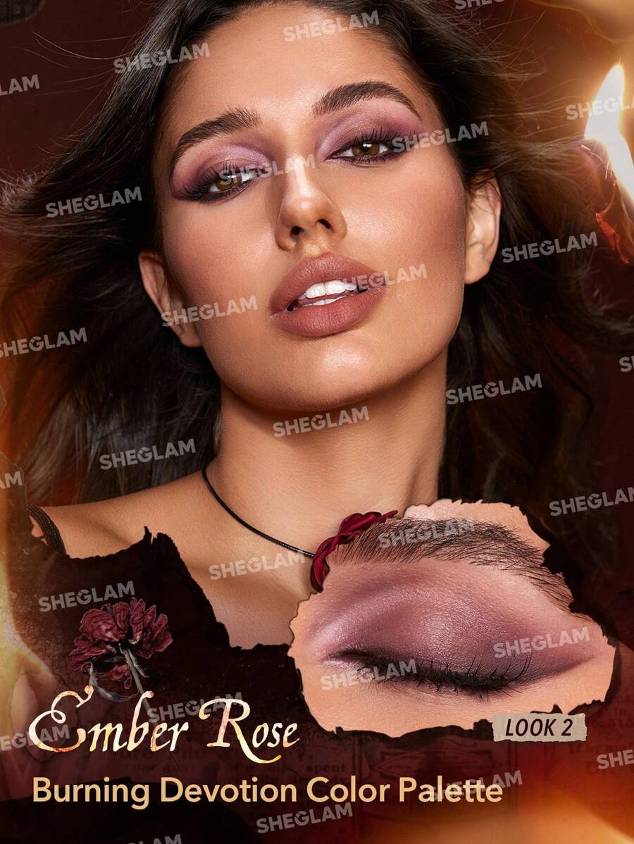 SHEGLAM Ember Rose Burning Devotion Color Palette Multicolor
